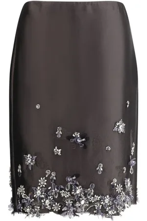 Prada Dames, Rokken, Grijs, Maat: XS