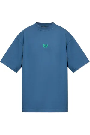 Balenciaga Heren, Tops, Blauw, Maat: L Katoen