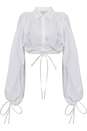 BLUMARINE Dames, Blouses & Shirts, Wit, Maat: XS Katoen