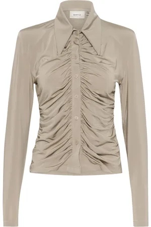 Gestuz Dames, Blouses & Shirts, Grijs, Maat: XL Viscose