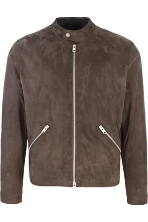 DFOUR Heren, Jassen, Bruin, Maat: M Leer