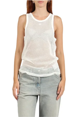 Courrèges Dames, Tops, Wit, Maat: L Katoen
