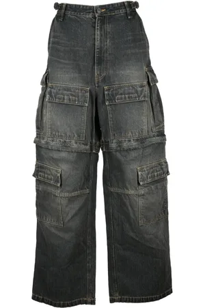 Balenciaga Dames, Jeans, Zwart, Maat: L Katoen