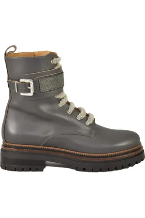 ELEVENTY Dames, Schoenen, Grijs, Maat: 40 EU Leer