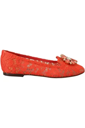 Dolce & Gabbana Dames, Schoenen, Rood, Maat: 35 EU Katoen