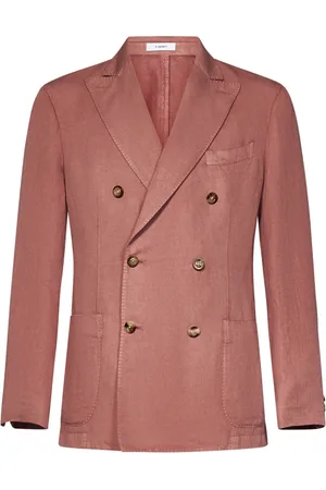 Boglioli Heren, Jassen, Roze, Maat: XL Linnen