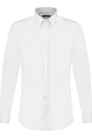 Dolce & Gabbana Heren, Overhemden, Wit, Maat: S Katoen