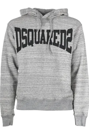 Dsquared2 Heren, Sweatshirts & Hoodies, Grijs, Maat: L Katoen