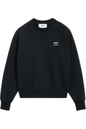 Ami Dames, Sweatshirts & Hoodies, Zwart, Maat: XL Katoen