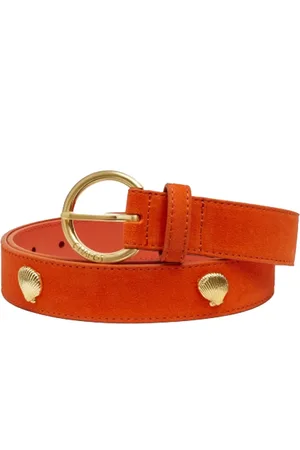 Fabienne Chapot Dames, Accessoires, Oranje, Maat: 95 CM Leer