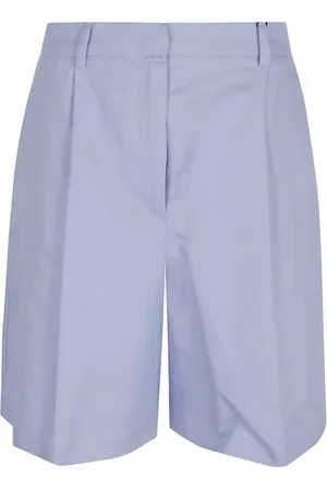 Max Mara Dames, Korte broeken, Blauw, Maat: 2XS Katoen