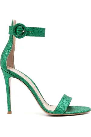 Gianvito Rossi Dames, Schoenen, Groen, Maat: 36 1/2 EU Leer