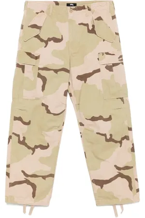 STUSSY Heren, Broeken, Bruin, Maat: W32