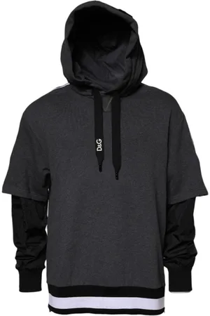 Dolce & Gabbana Heren, Sweatshirts & Hoodies, Grijs, Maat: L Katoen