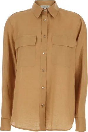 ANTONELLI Dames, Blouses & Shirts, , Maat: S Linnen