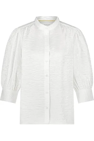 NUKUS Dames, Blouses & Shirts, Wit, Maat: 2XL