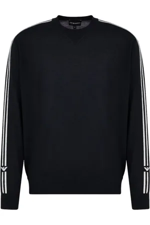 Emporio Armani Heren, Truien, Zwart, Maat: XL Wol