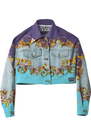 VERSACE Dames, Jassen, Veelkleurig, Maat: S Denim