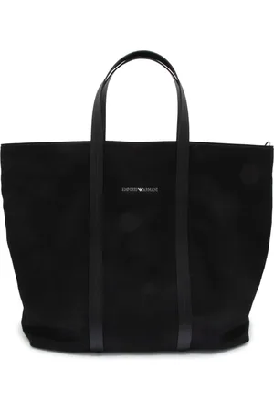 Emporio Armani Dames, Tassen, Zwart, Maat: ONE Size Katoen