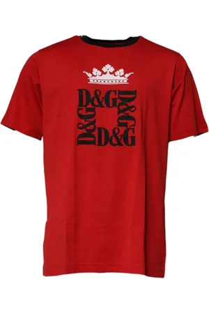 Dolce & Gabbana Heren, Tops, Rood, Maat: 3XL Katoen