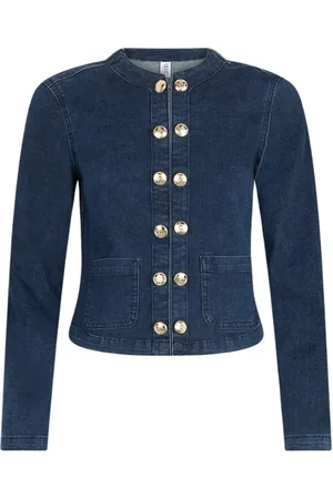 Liu Jo Dames, Blouses & Shirts, Blauw, Maat: 2XS Katoen