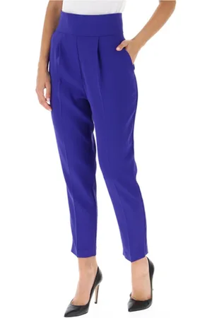 Pinko Dames, Broeken, Paars, Maat: 2XL