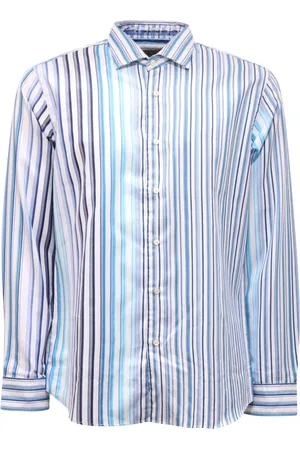 Etro Heren, Overhemden, Blauw, Maat: M Katoen