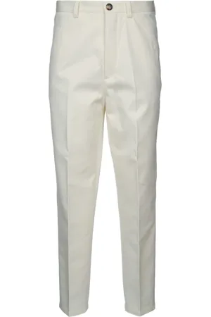 Brunello Cucinelli Heren, Broeken, Wit, Maat: XL Katoen