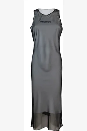 Patrizia Pepe Dames, Jurken, Zwart, Maat: XS Chiffon