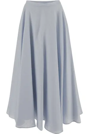 LARDINI Dames, Rokken, Blauw, Maat: S Linnen