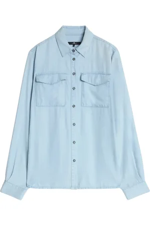 7 for all Mankind Dames, Blouses & Shirts, Blauw, Maat: S Denim