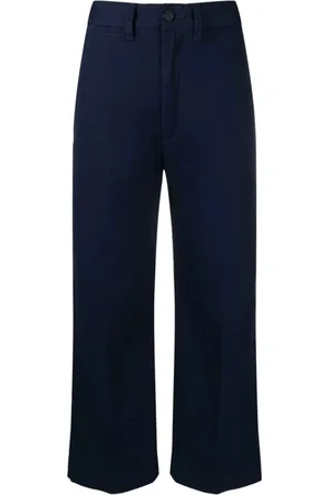 Ralph Lauren Dames, Broeken, Blauw, Maat: XS Katoen