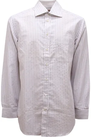 Emporio Armani Heren, Overhemden, Grijs, Maat: M