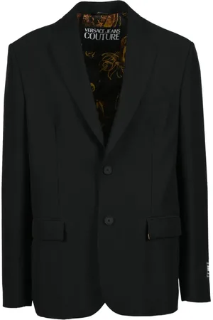 VERSACE Heren, Jassen, Zwart, Maat: S Poliester