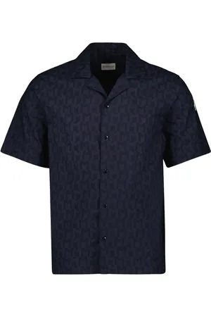 Moncler Heren, Overhemden, Blauw, Maat: M Katoen