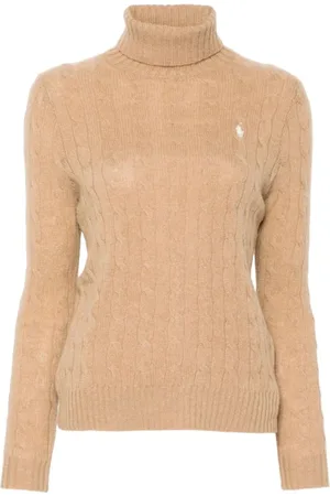 Ralph Lauren Dames, Truien, Bruin, Maat: XL Wol