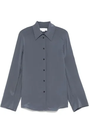 Victoria Beckham Dames, Blouses & Shirts, Grijs, Maat: 2XS
