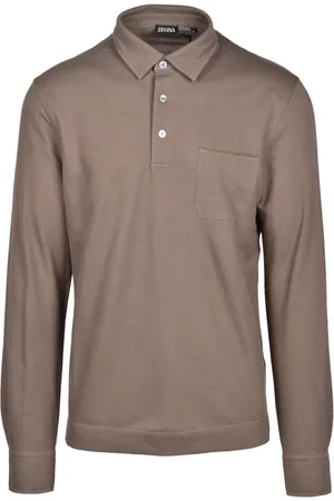 Ermenegildo Zegna Heren, Tops, Bruin, Maat: L Katoen