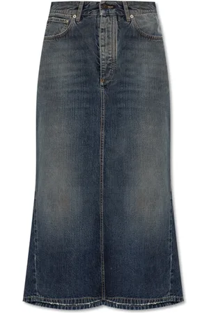 Balenciaga Dames, Rokken, Blauw, Maat: 2XS Denim