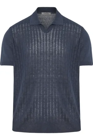 corneliani Heren, Tops, Blauw, Maat: XL Linnen