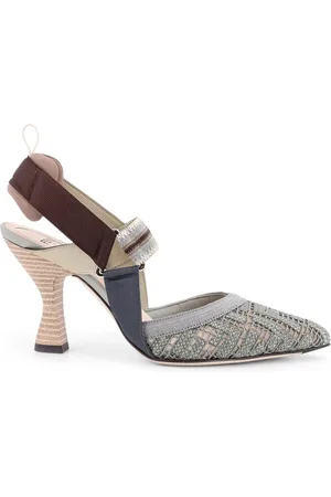 Fendi Dames, Schoenen, Blauw, Maat: 41 EU Polyamide