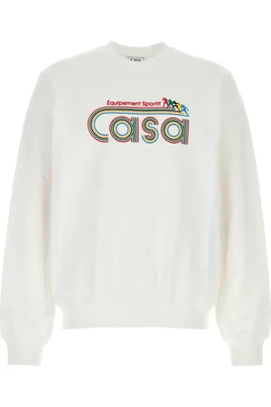 Casablanca Heren, Sweatshirts & Hoodies, Wit, Maat: 2XL Katoen