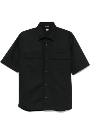 C.P. Company Heren, Overhemden, Zwart, Maat: M Gabardine