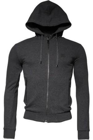 Dolce & Gabbana Heren, Sweatshirts & Hoodies, Grijs, Maat: S Katoen