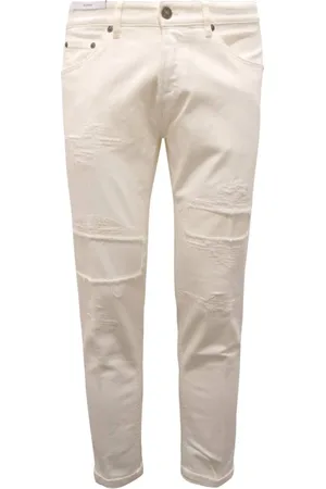 PT01 Heren, Broeken, Wit, Maat: W32 Denim