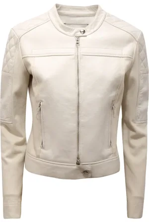 Pinko Dames, Jassen, Wit, Maat: S Katoen
