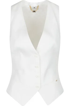 Elisabetta Franchi Dames, Jassen, Wit, Maat: XS