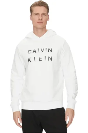 Calvin Klein Heren, Sweatshirts & Hoodies, Wit, Maat: L Katoen