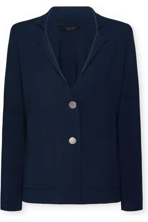 Elena Miro Dames, Jassen, Blauw, Maat: L Jersey