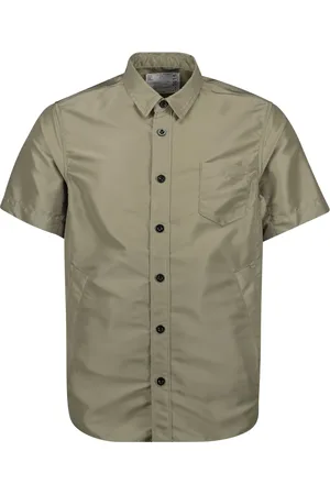 SACAI Heren, Overhemden, Groen, Maat: XS Nylon